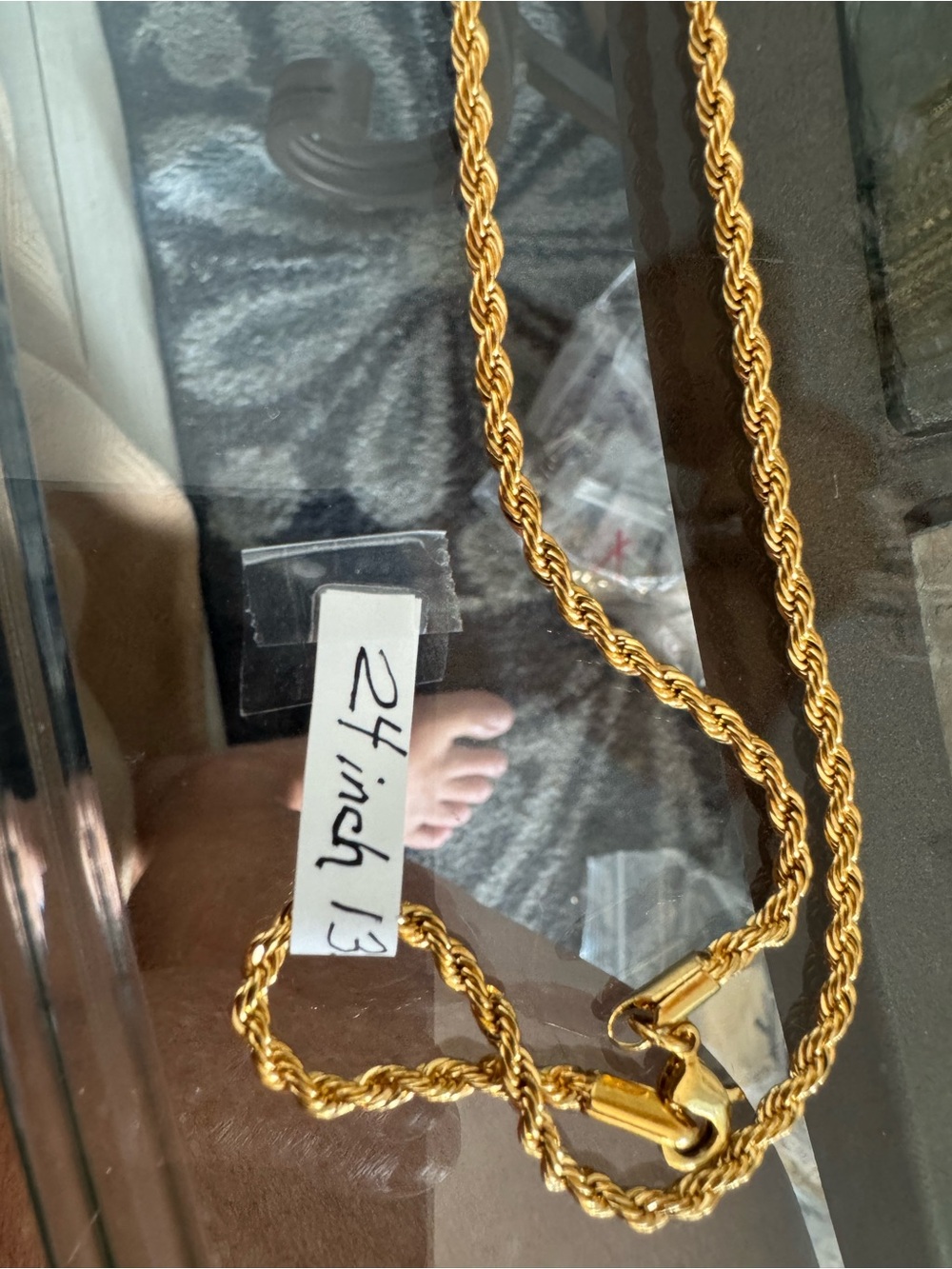 Gold Rope Chain Necklace - Elegant Twisted Link